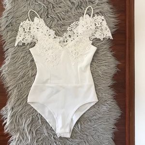 White Lace Bodysuit